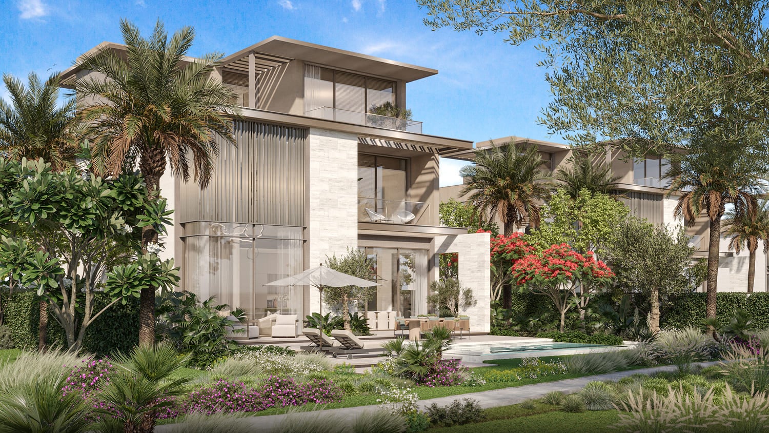 Nad Al Sheba Gardens Phase 8 by Meraas, image 3 of 33. Render supplied by developer.