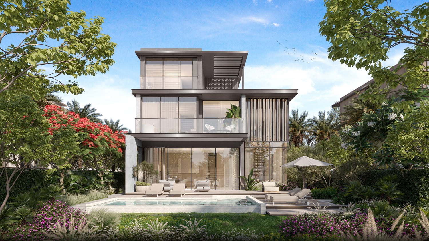 Nad Al Sheba Gardens Phase 8 by Meraas, image 5 of 33. Render supplied by developer.