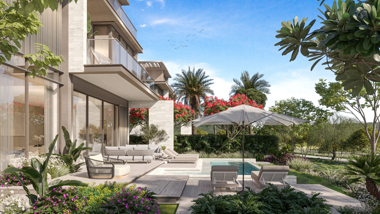 Nad Al Sheba Gardens Phase 8 by Meraas, image 7 of 33. Render supplied by developer.
