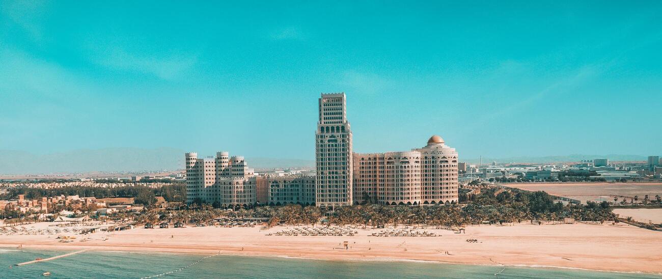 Waldorf Astoria Residences by Al Hamra Real Estate Developer, Al Hamra Village. Render supplied by developer.