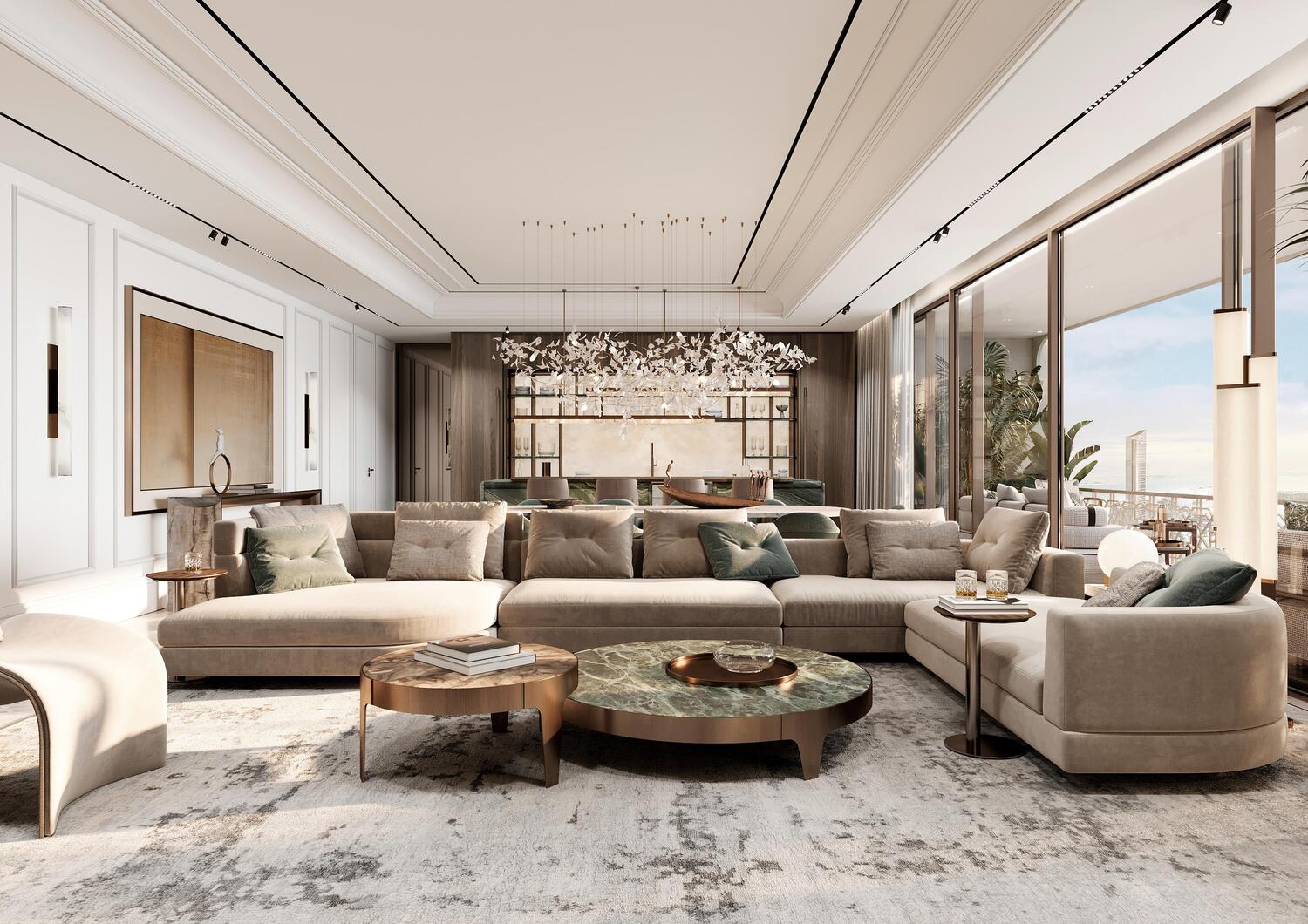 Waldorf Astoria Residences by Al Hamra Real Estate Developer, image 6 of 14. Render supplied by developer.