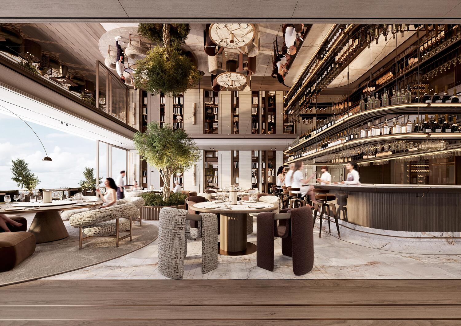 Waldorf Astoria Residences by Al Hamra Real Estate Developer, image 9 of 14. Render supplied by developer.