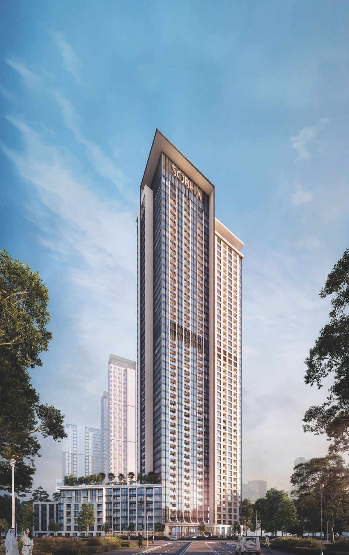 Creek Vistas Grande by Sobha, image 1 of 6. Render supplied by developer.