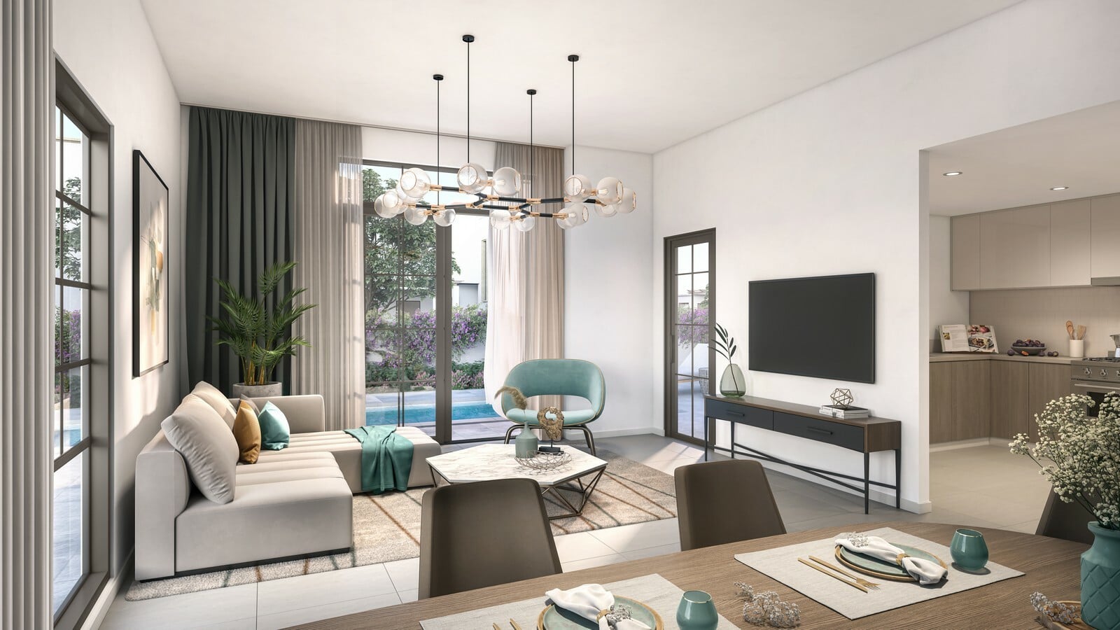 Yas Park Views by Aldar, image 4 of 11. Render supplied by developer.