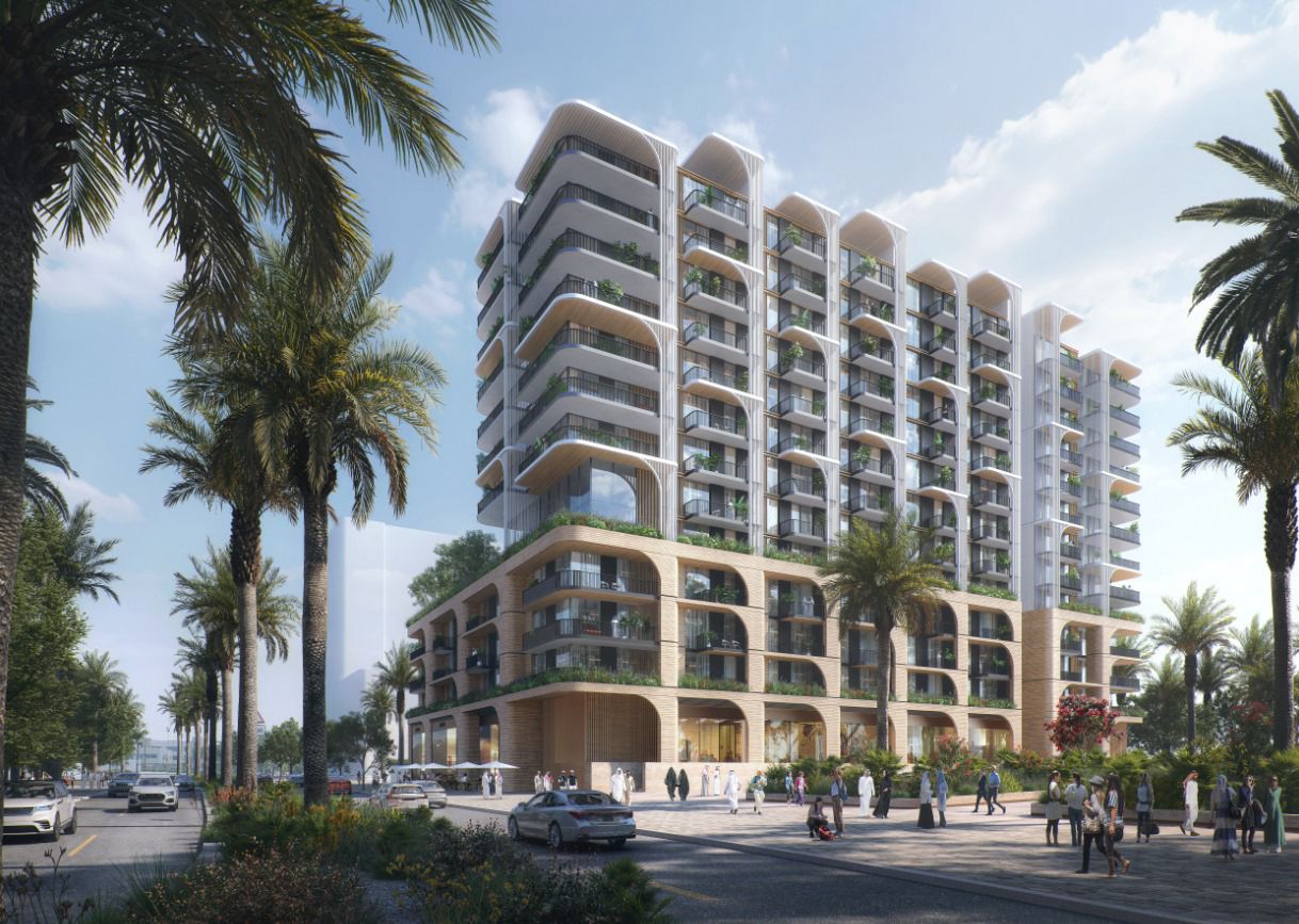 Manarat Living 2 by Aldar, Saadiyat Island. Render supplied by developer.