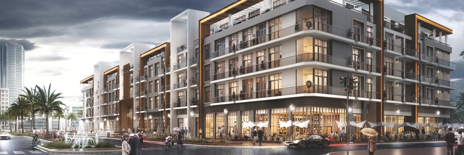 Pantheon Elysee, JVC (Jumeirah Village Circle). Render supplied by developer.