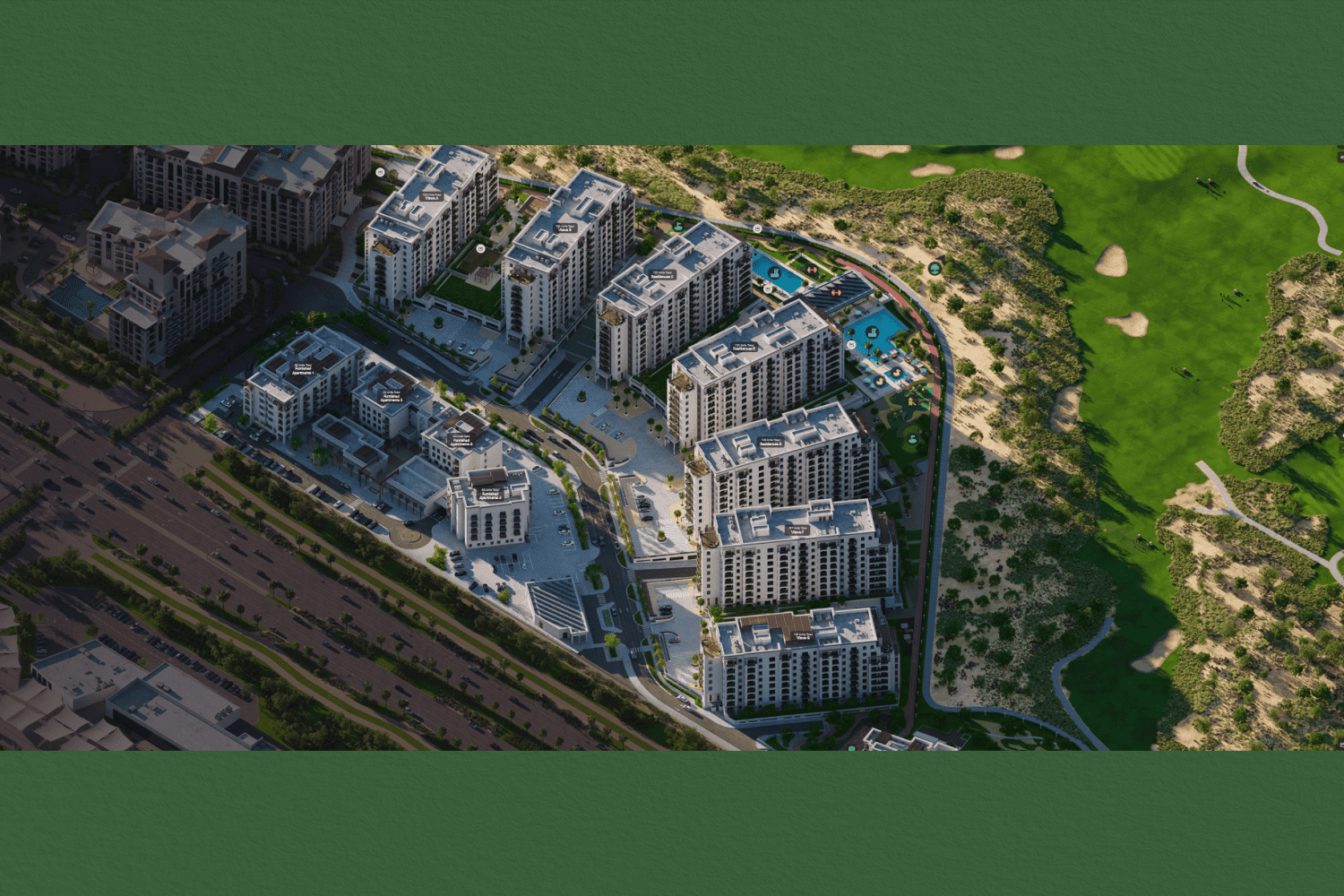 Yas Golf Collection by Aldar, image 13 of 14. Render supplied by developer.