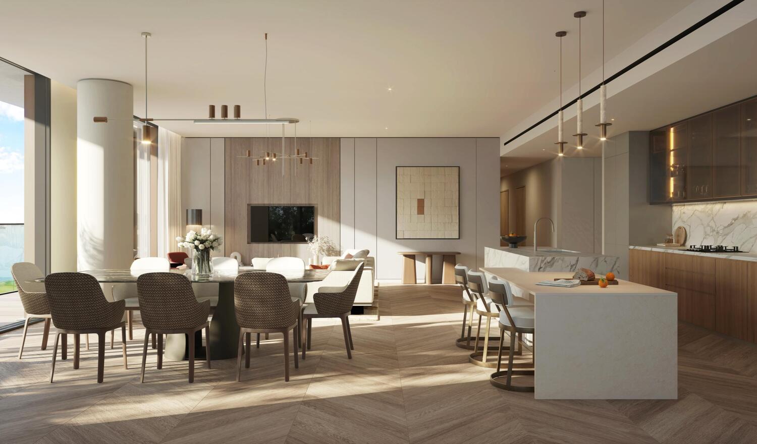 Waldorf Astoria Residences Yas by Aldar, image 9 of 15. Render supplied by developer.