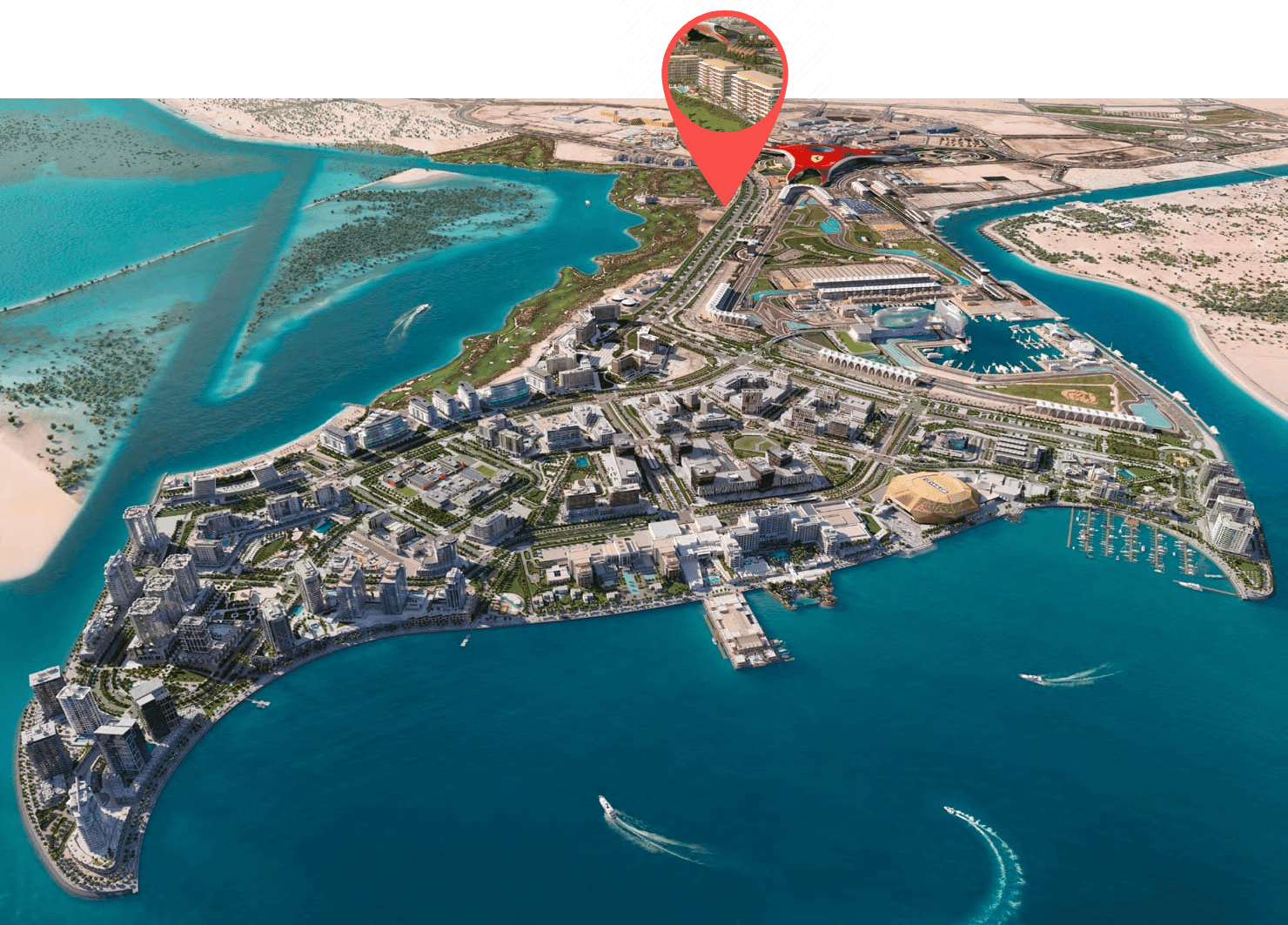 Waldorf Astoria Residences Yas by Aldar, image 14 of 15. Render supplied by developer.