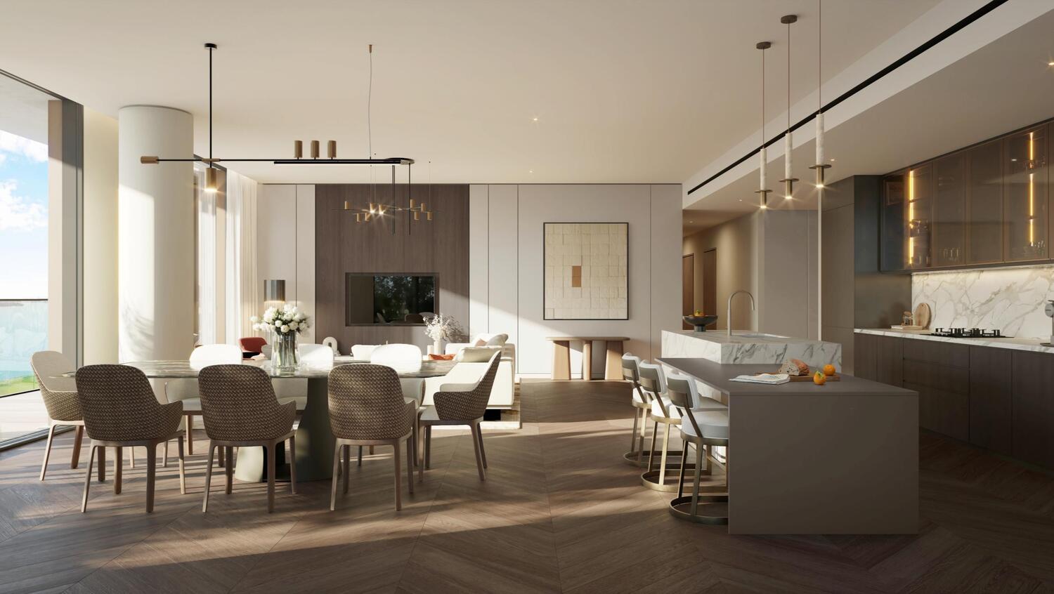 Waldorf Astoria Residences Yas by Aldar, image 11 of 15. Render supplied by developer.