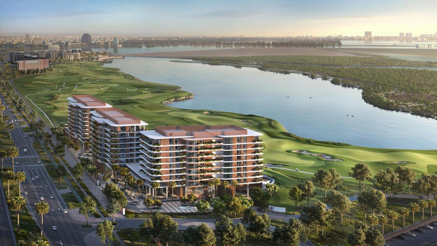 Waldorf Astoria Residences Yas by Aldar, image 3 of 15. Render supplied by developer.