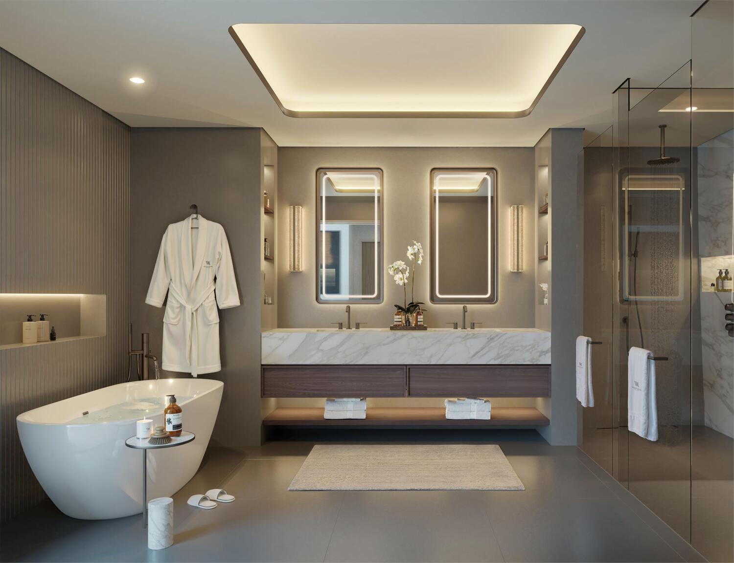 Waldorf Astoria Residences Yas by Aldar, image 13 of 15. Render supplied by developer.