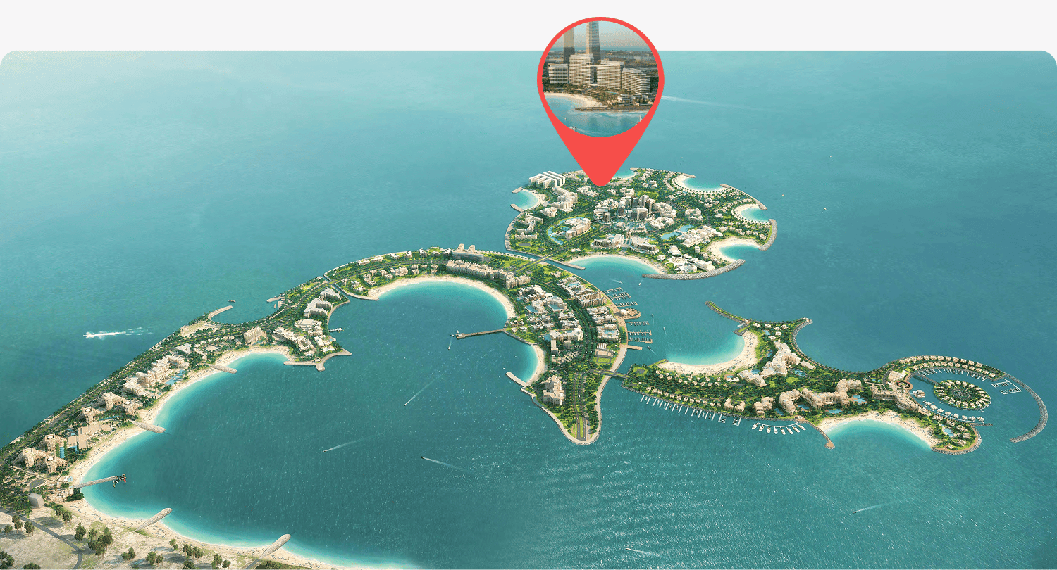 Fairmont Residences Al Marjan Island 1 & 2 by Ardee Developments, image 8 of 9. Render supplied by developer.