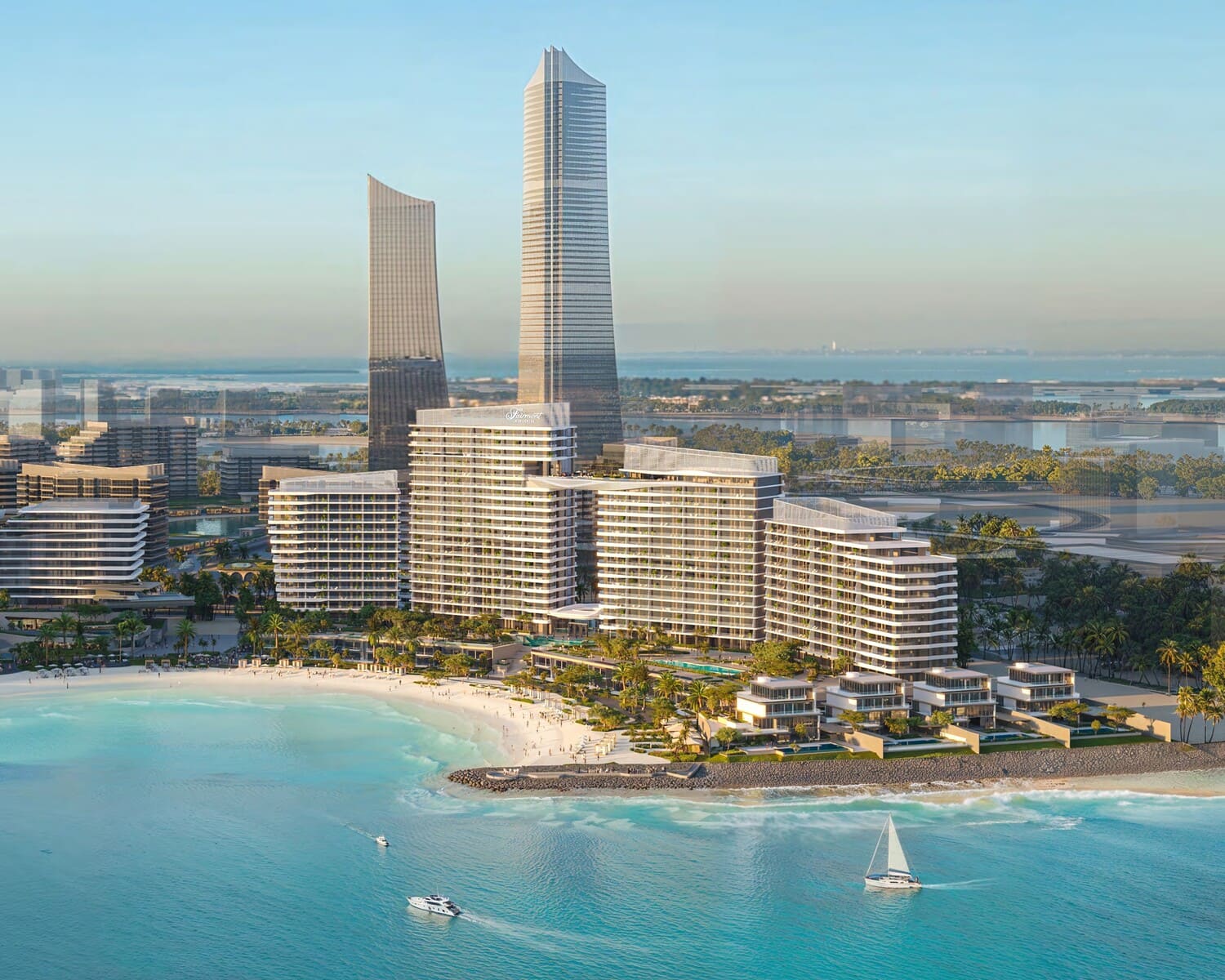 Fairmont Residences Al Marjan Island 1 & 2 by Ardee Developments, image 2 of 9. Render supplied by developer.
