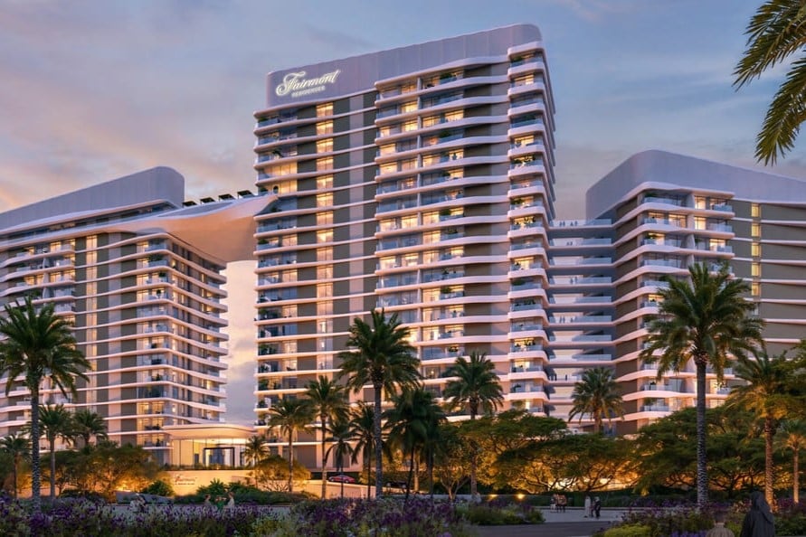 Fairmont Residences Al Marjan Island 1 & 2 by Ardee Developments, image 3 of 9. Render supplied by developer.