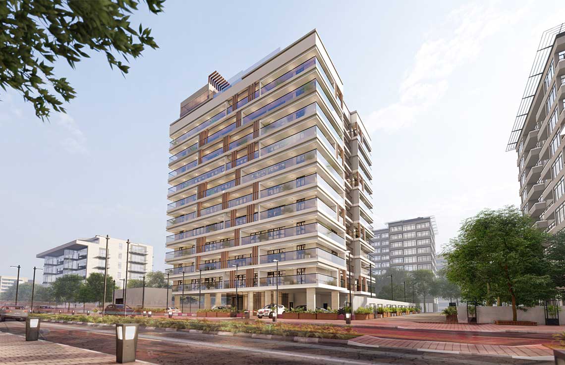 Aark Residences, Dubailand Residence Complex. Render supplied by developer.