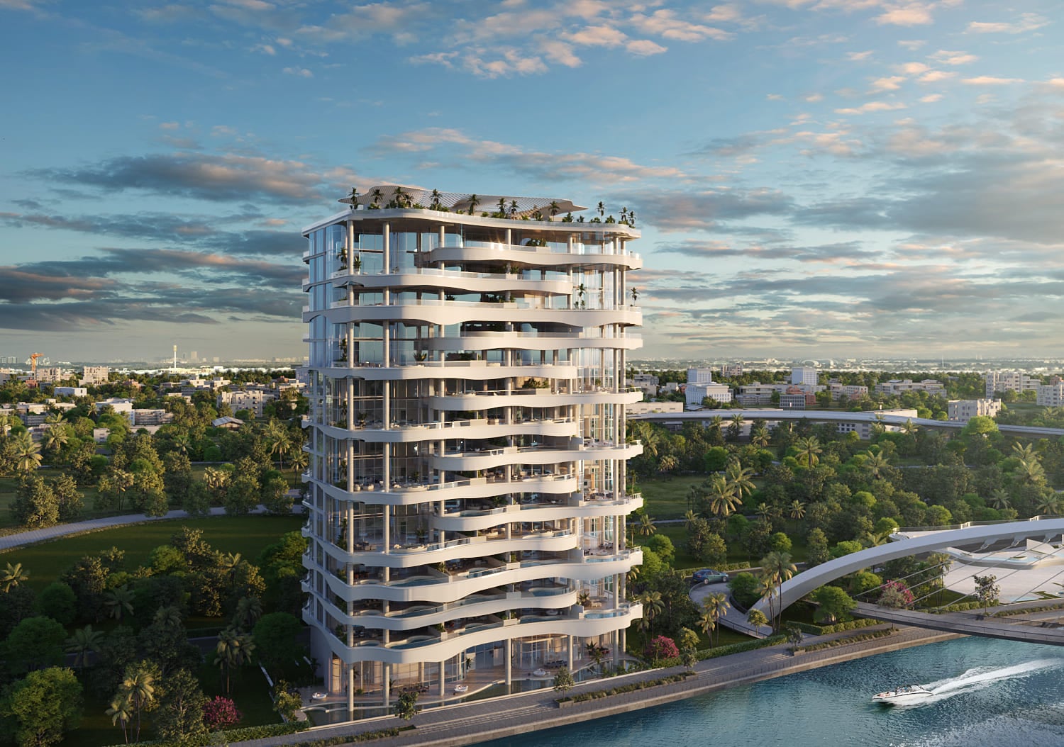 One Canal Residences by AHS Properties, Safa Park. Render supplied by developer.
