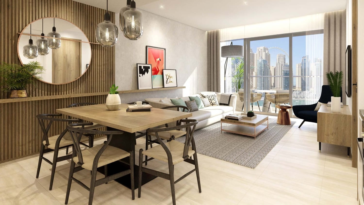 Vida Dubai Marina by Emaar, image 7 of 12. Render supplied by developer.