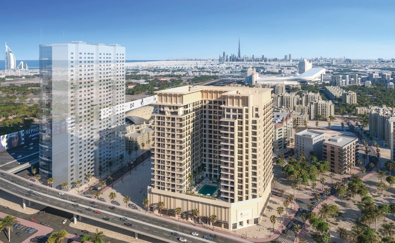 Marriott Residences Sheikh Zayed Road by Al Ali Property Investment (API), image 1 of 6. Render supplied by developer.