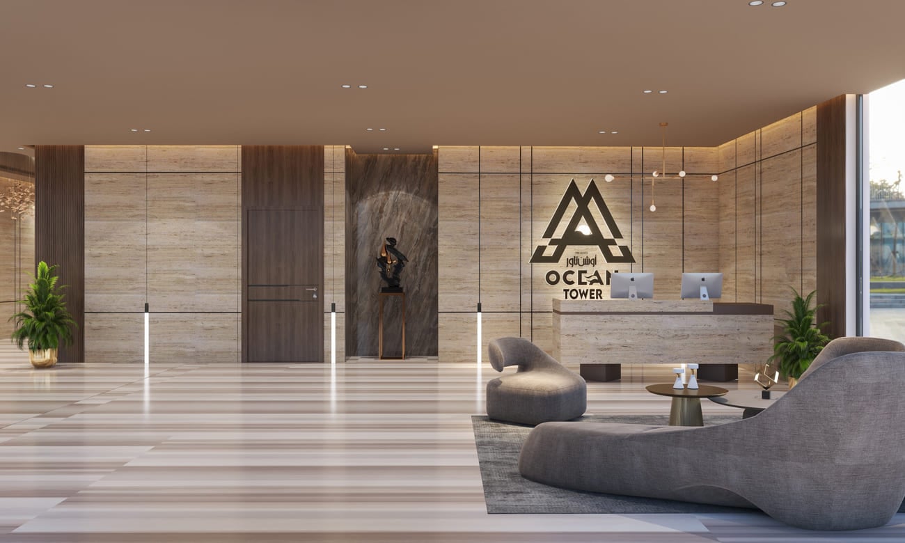 Ocean Tower by Ahmed Al Ansari Real Estate Development, image 17 of 17. Render supplied by developer.