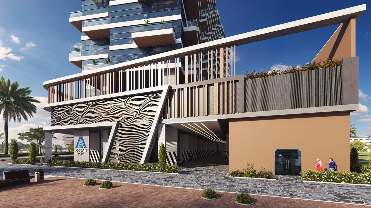 Ocean Tower by Ahmed Al Ansari Real Estate Development, image 3 of 17. Render supplied by developer.