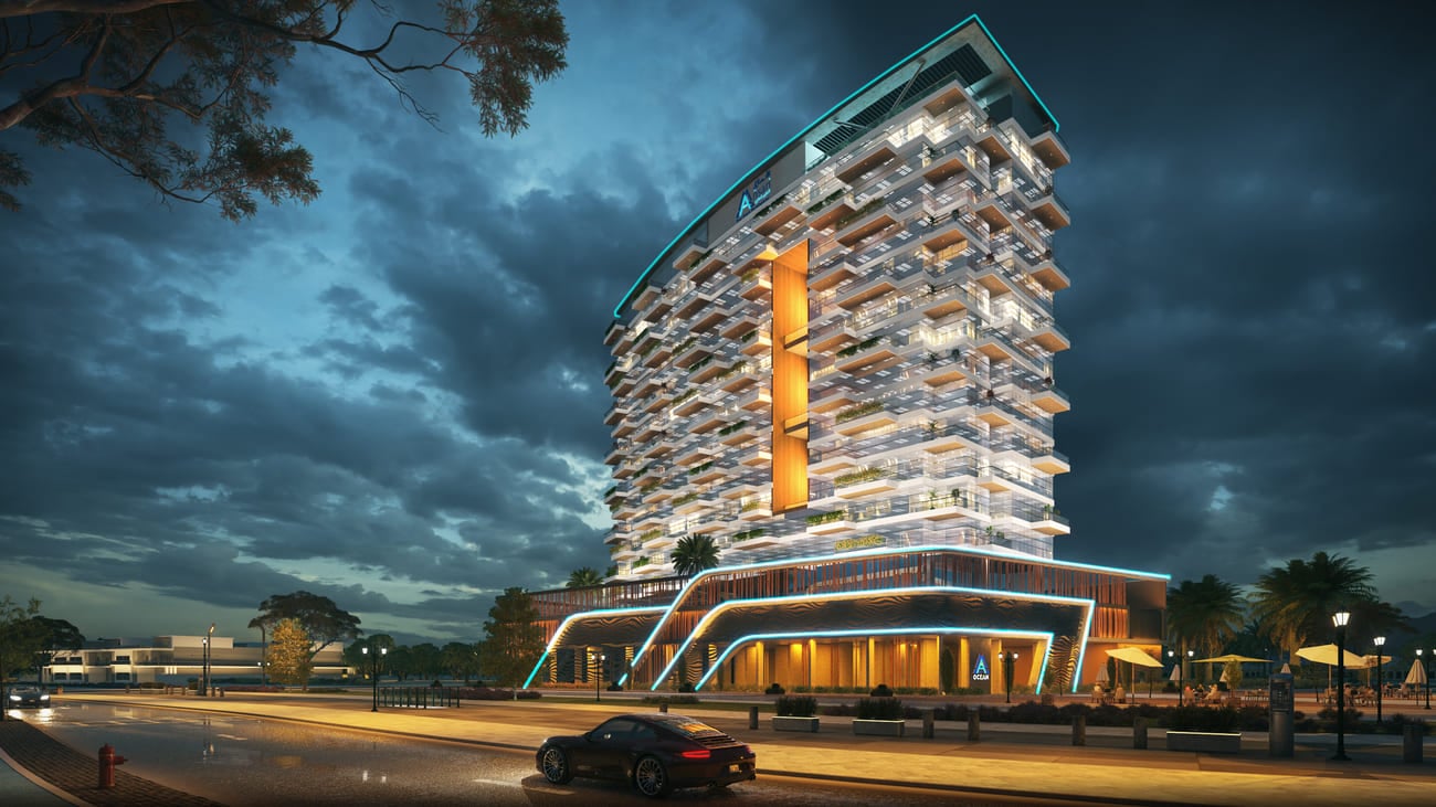 Ocean Tower by Ahmed Al Ansari Real Estate Development, image 4 of 17. Render supplied by developer.
