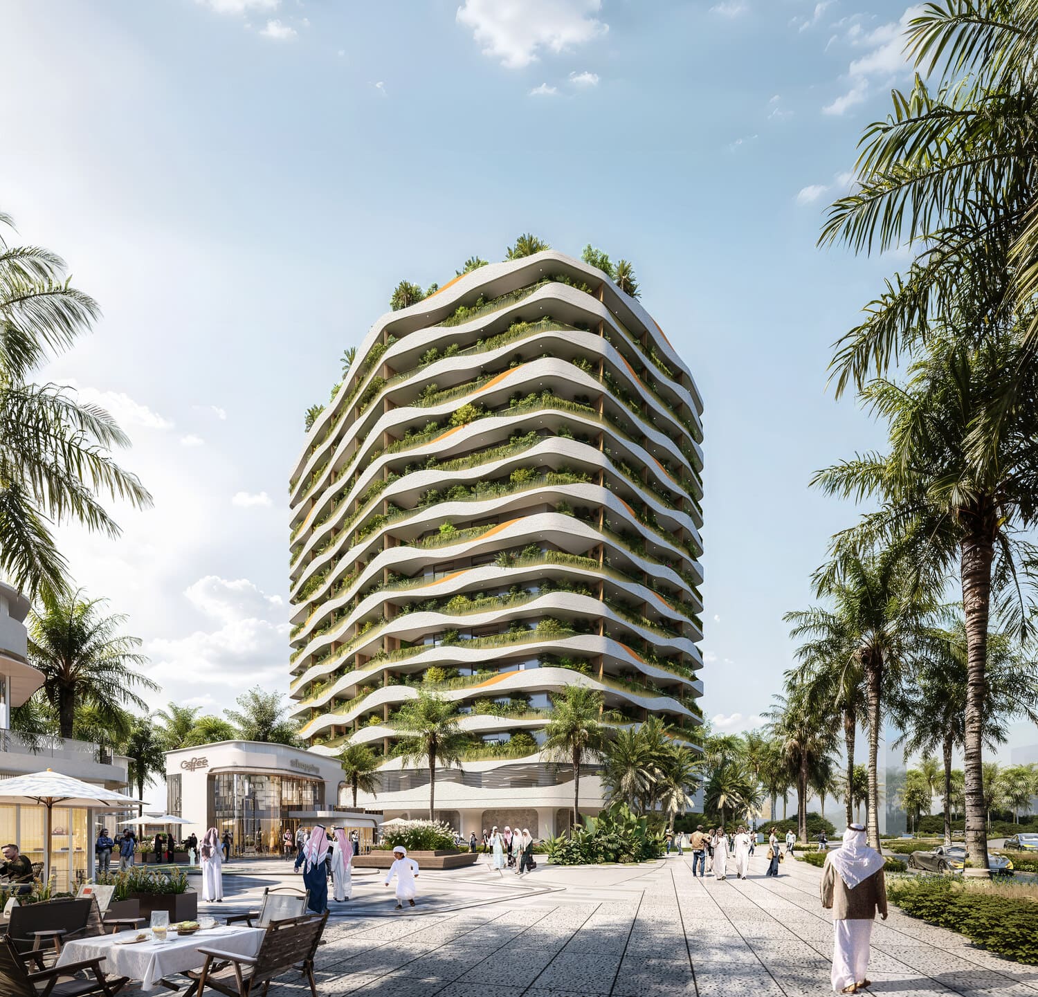 Forest City 2 by Al Helal Al Zahaby Real Estate Development (HZ Development), image 1 of 20. Render supplied by developer.