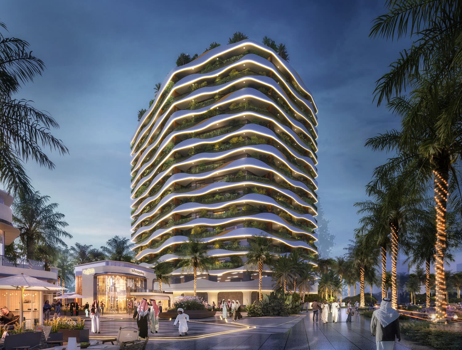 Forest City 2 by Al Helal Al Zahaby Real Estate Development (HZ Development), Dubailand Residence Complex. Render supplied by developer.