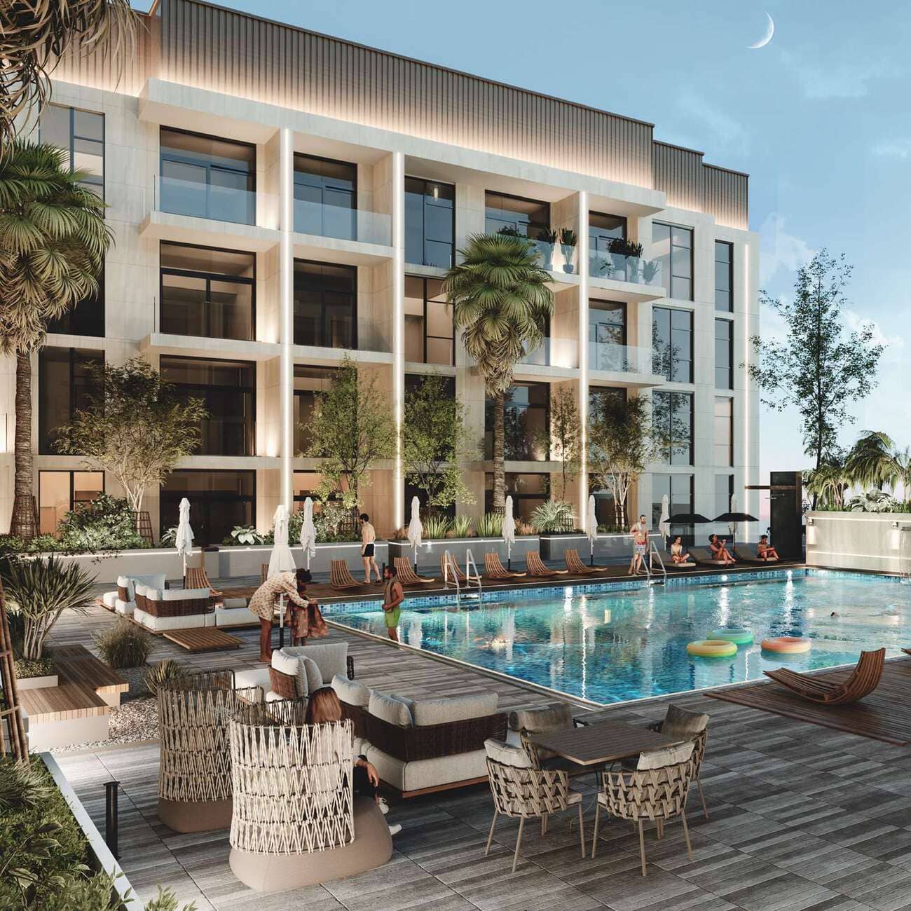 Hawa Residence by Al Marwan Developments, image 3 of 7. Render supplied by developer.