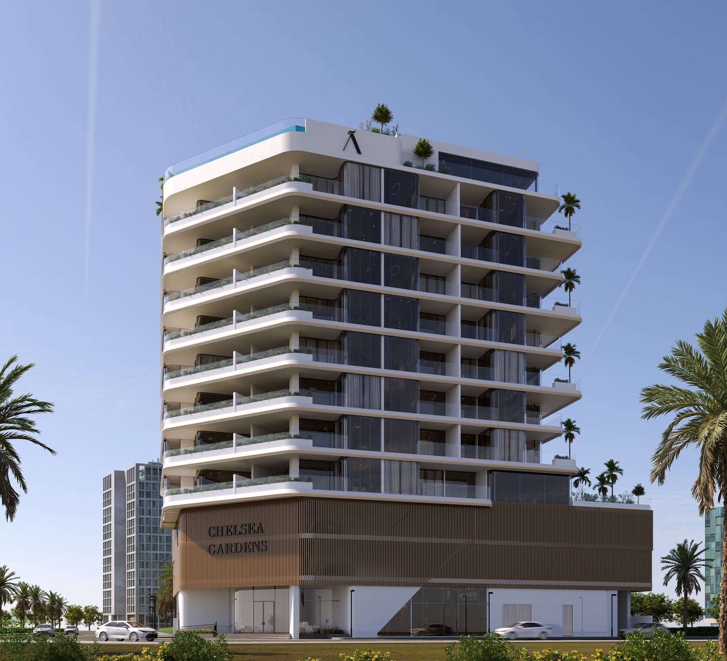 Chelsea Gardens by Alaia Developments, image 4 of 10. Render supplied by developer.
