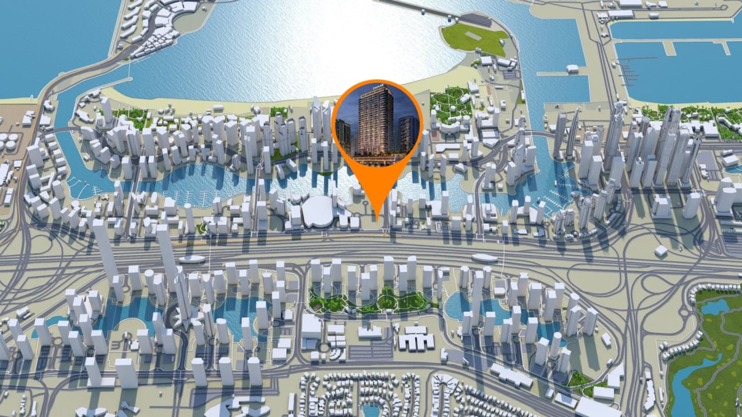 Marina Cove by Emaar, image 9 of 9. Render supplied by developer.