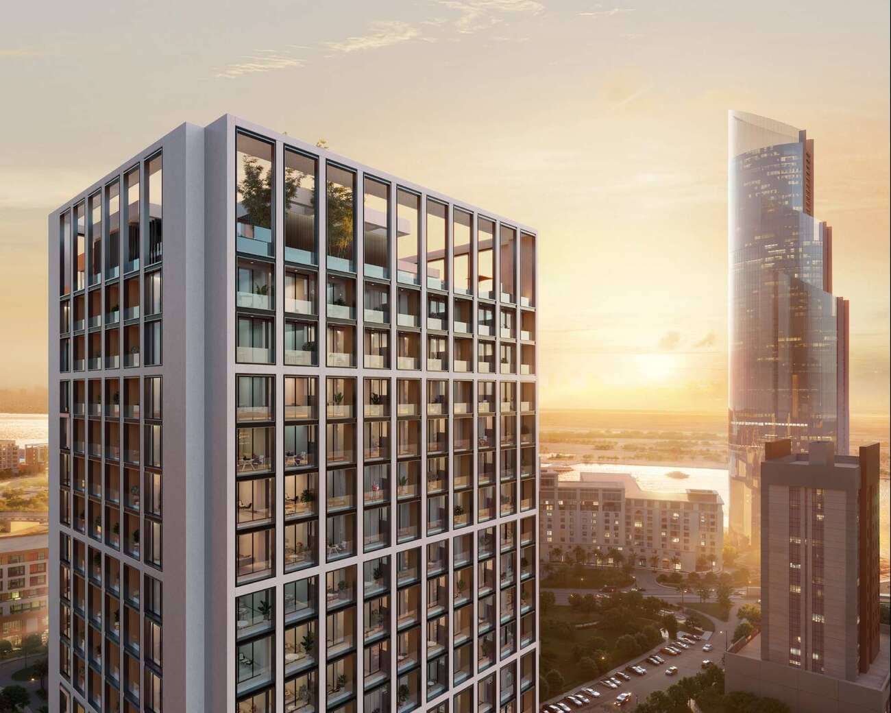 Binghatti Twilight in Al Jaddaf Waterfront, render supplied by developer