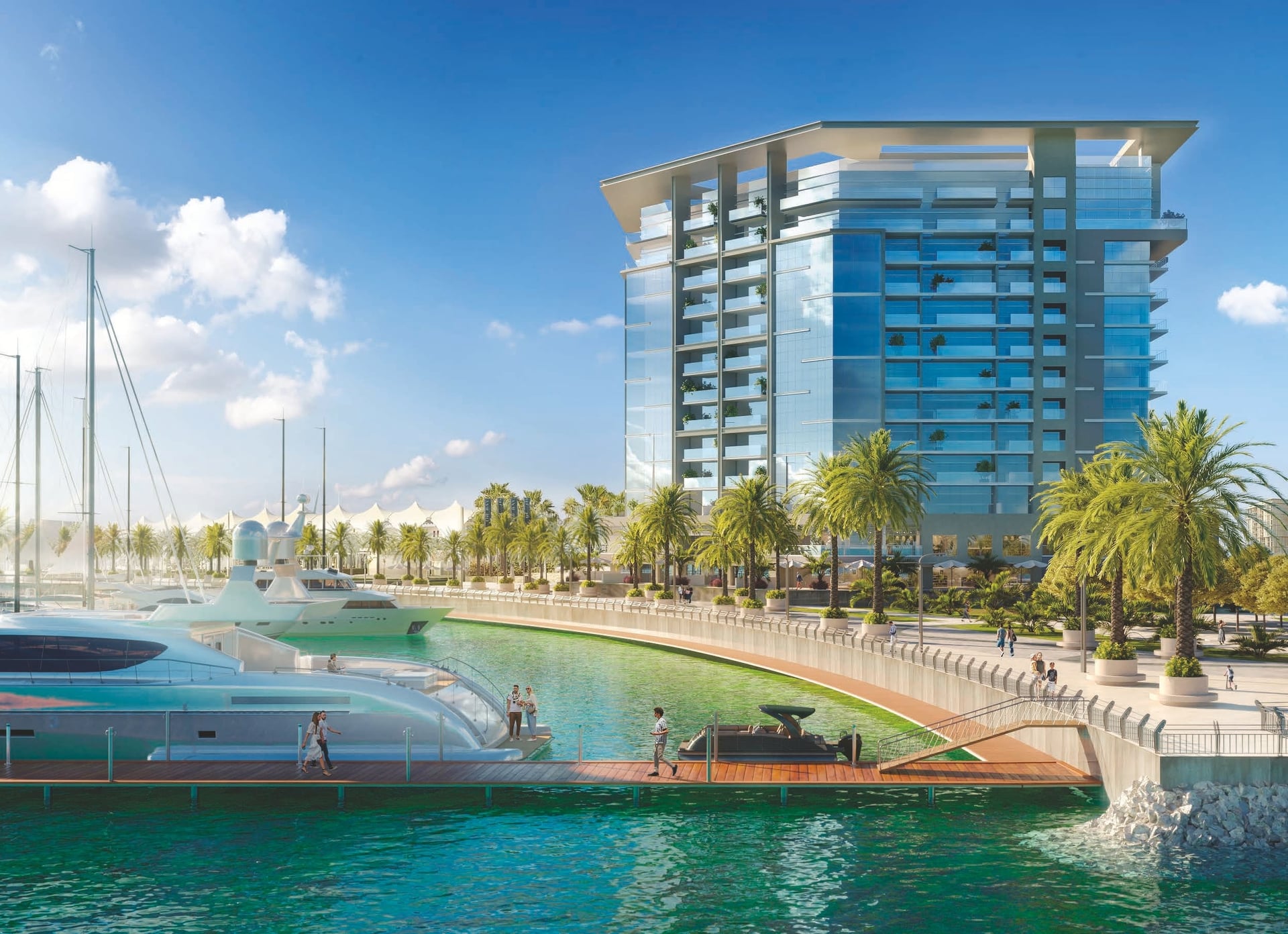 The Bay Residence by Baraka Real Estate Development, Yas Island. Render supplied by developer.