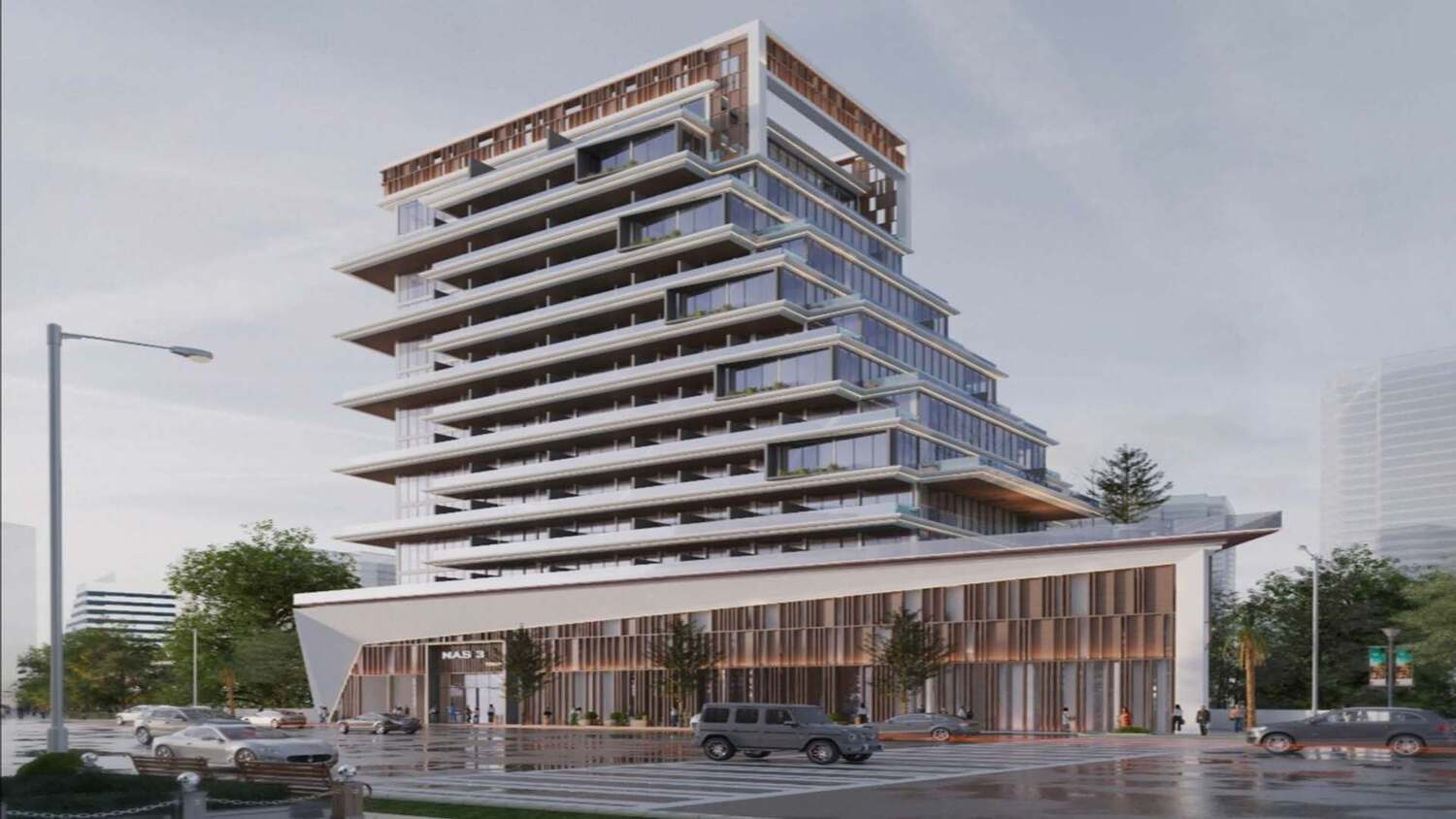NAS 3 by Rabdan Developments, image 1 of 8. Render supplied by developer.