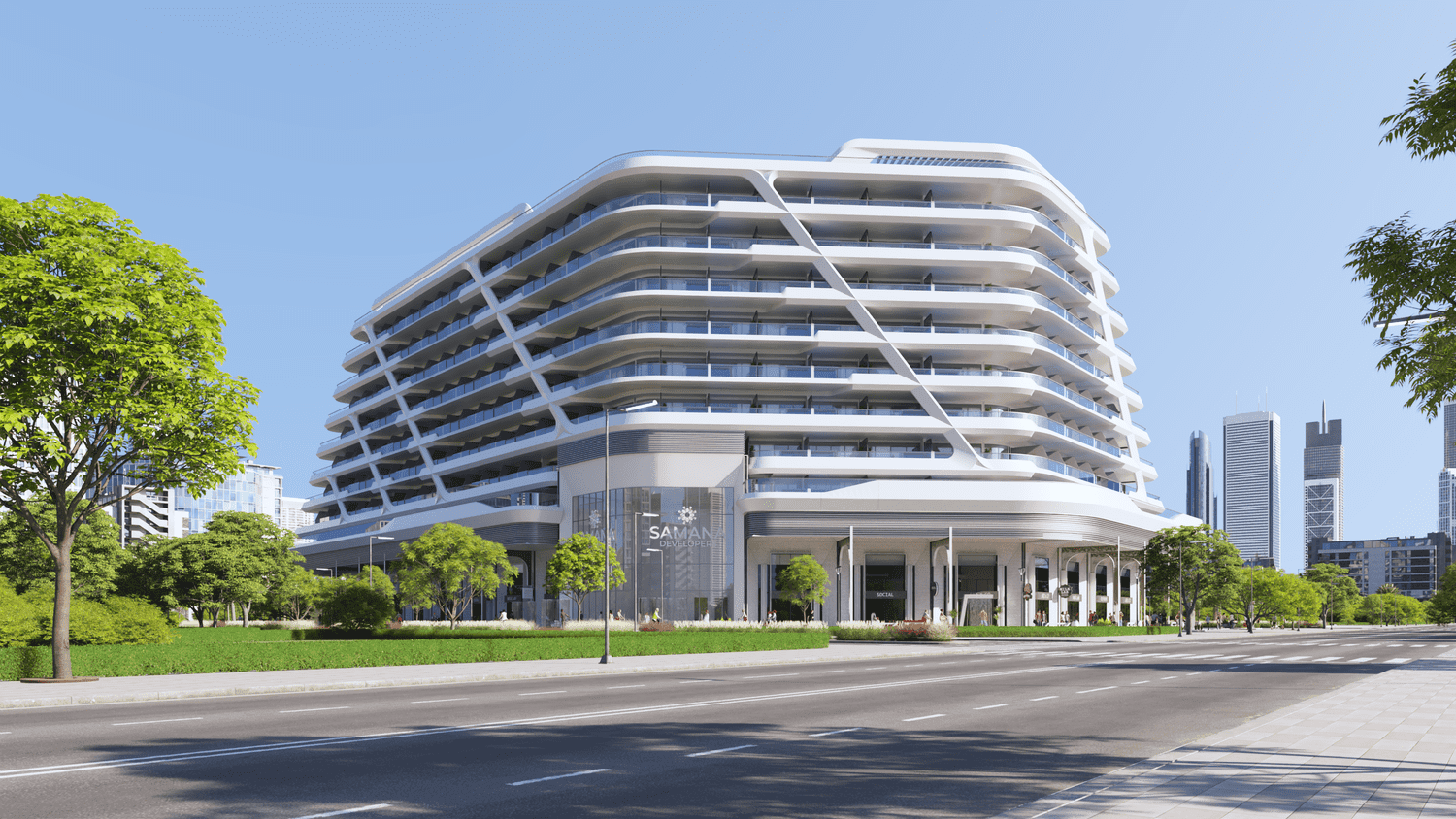 Samana Mykonos Signature, image 7 of 16. Render supplied by developer.
