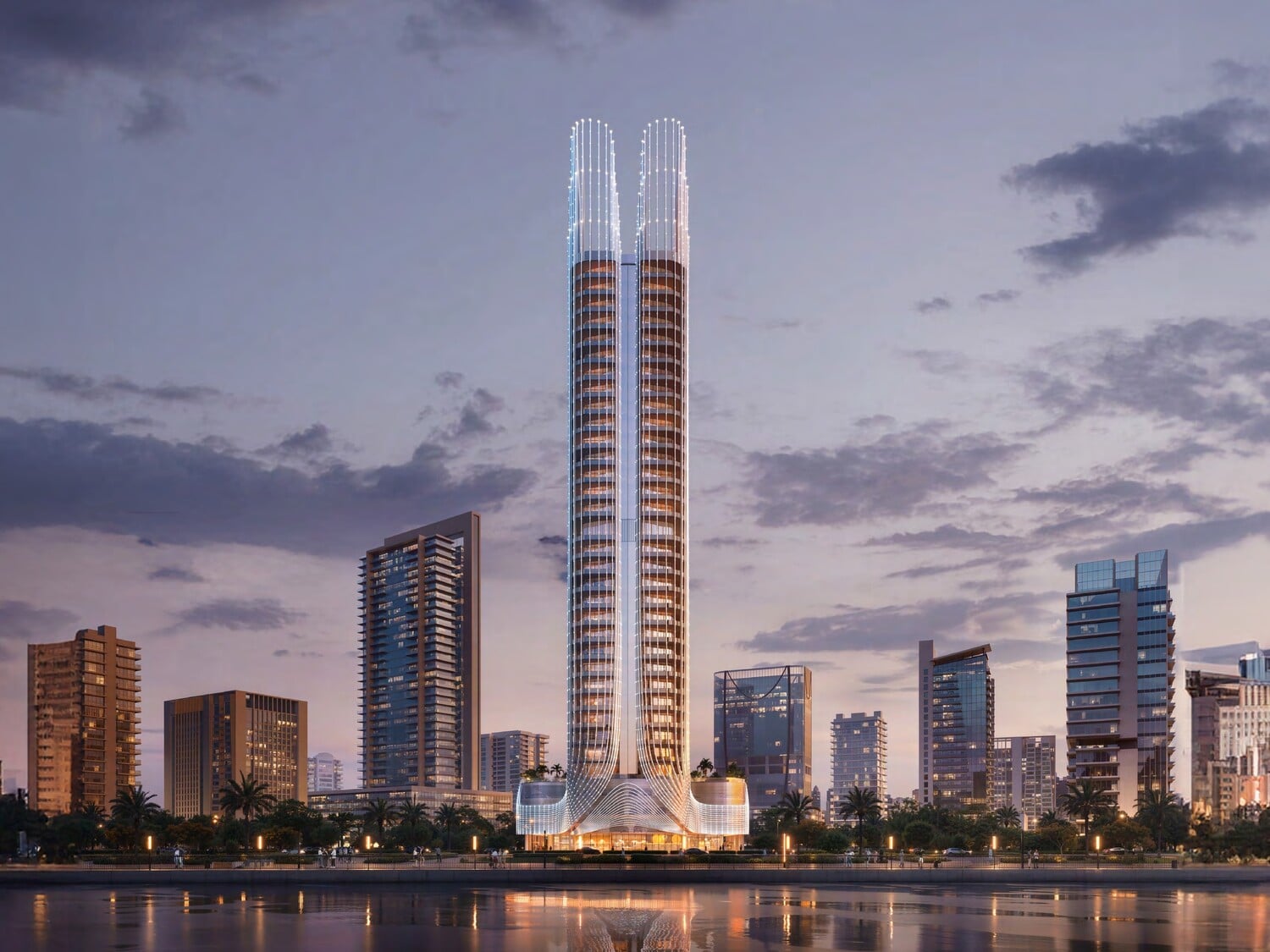 Binghatti Skyhall, image 1 of 6. Render supplied by developer.