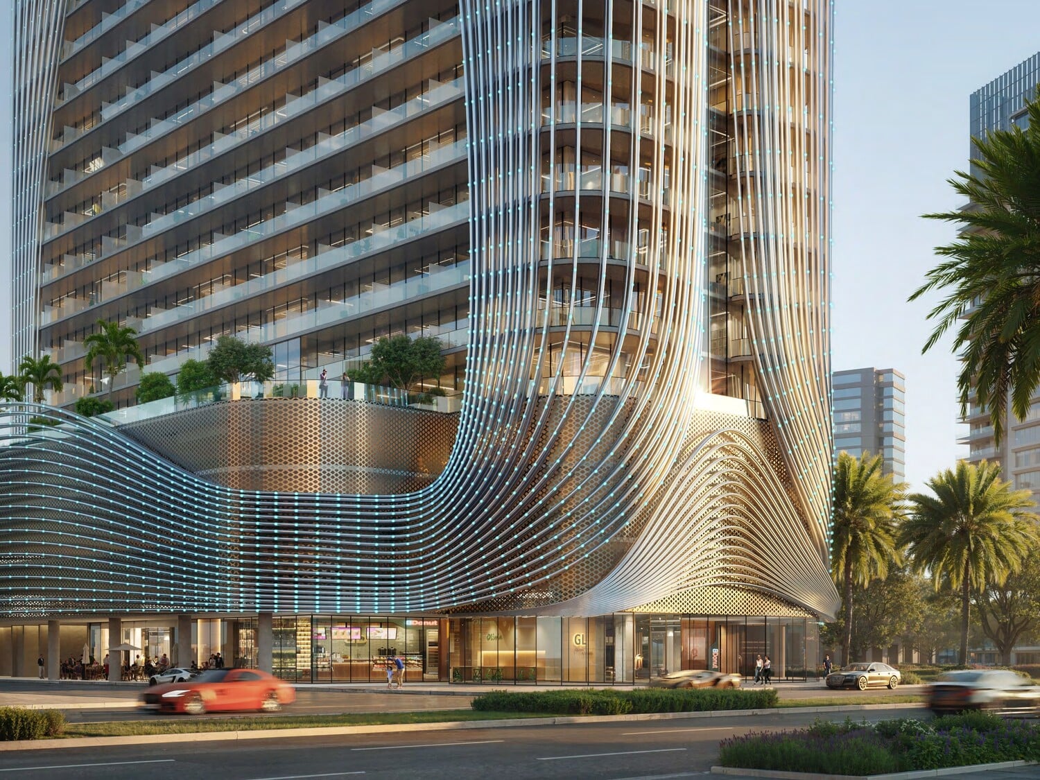Binghatti Skyhall, image 3 of 6. Render supplied by developer.