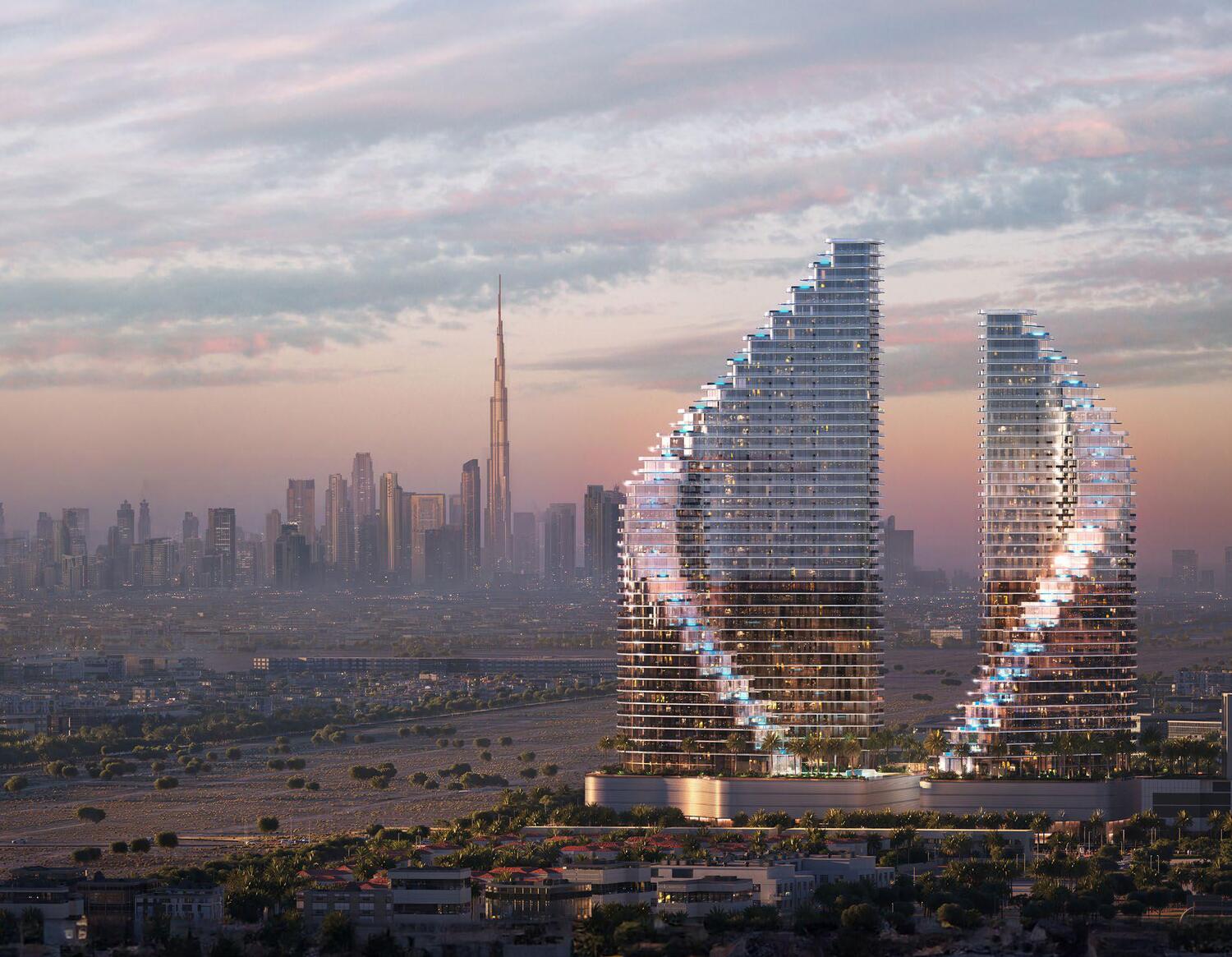 Binghatti Flare, image 1 of 15. Render supplied by developer.