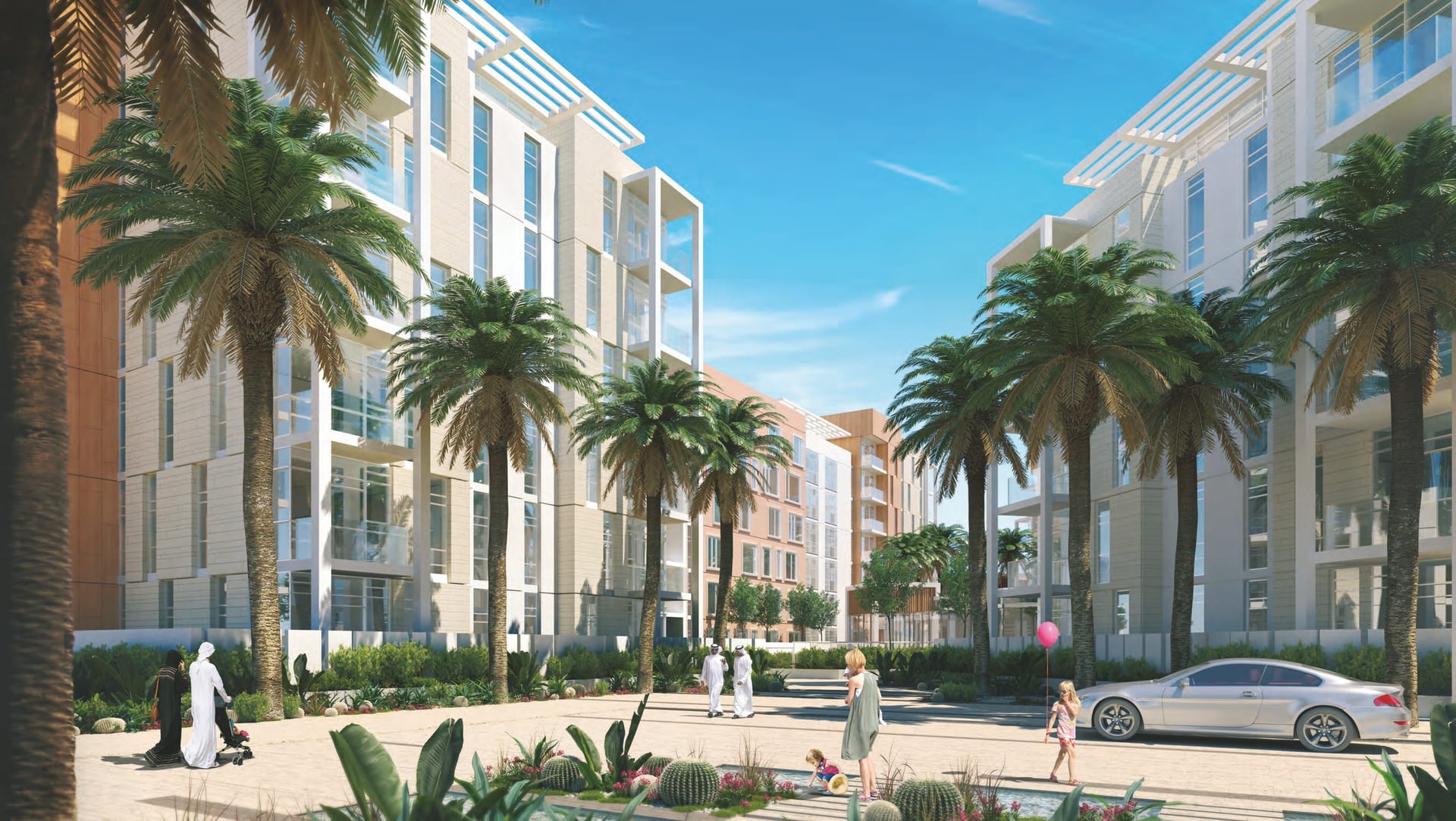 Uptown Al Zahia by Majid Al Futtaim, image 1 of 12. Render supplied by developer.