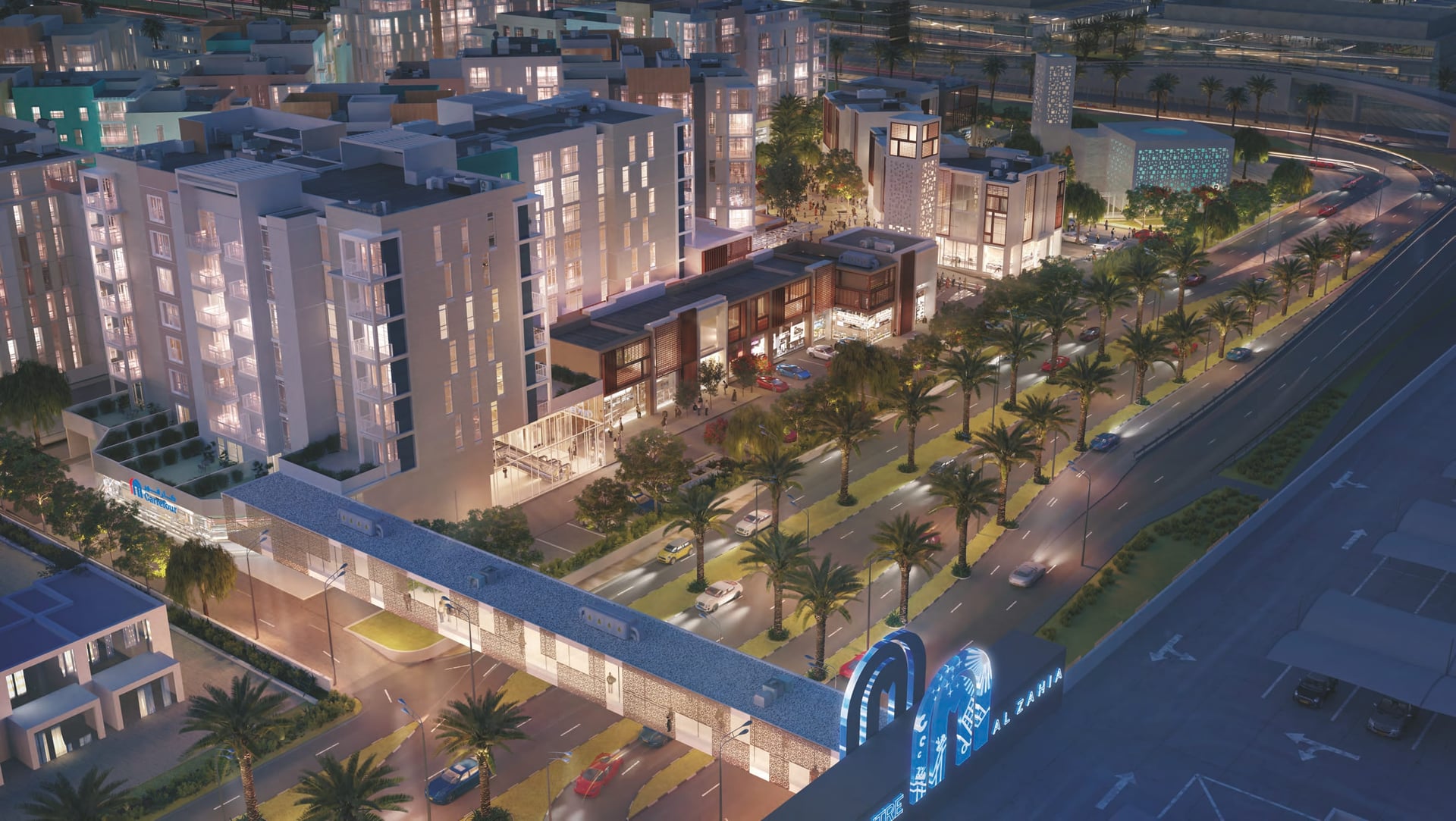 Uptown Al Zahia by Majid Al Futtaim, image 3 of 12. Render supplied by developer.