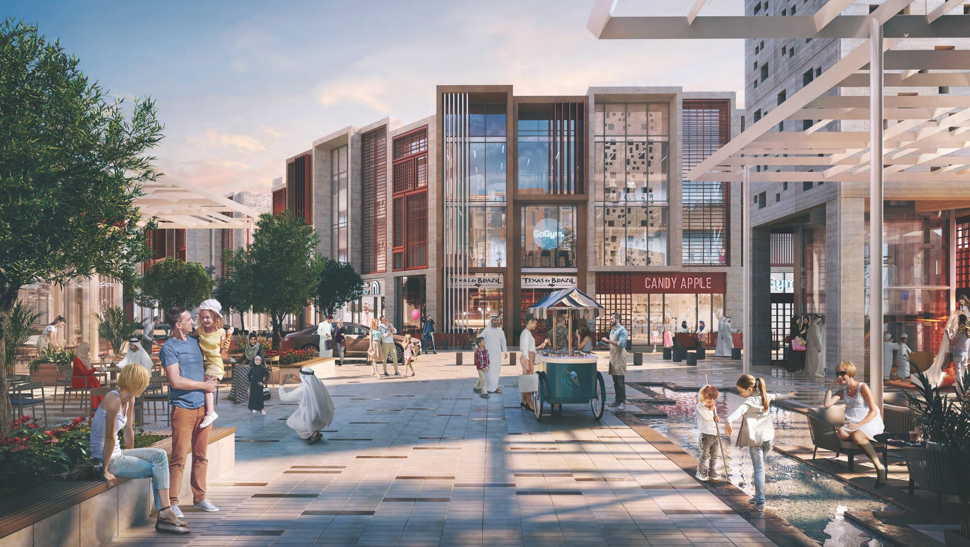 Uptown Al Zahia by Majid Al Futtaim, image 4 of 12. Render supplied by developer.