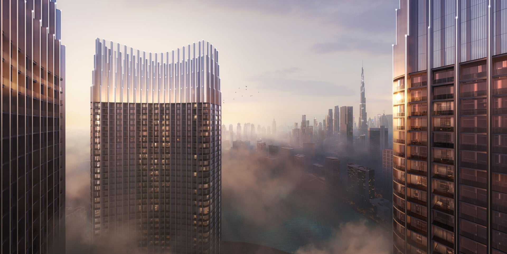 Binghatti Skyrise, image 3 of 19. Render supplied by developer.