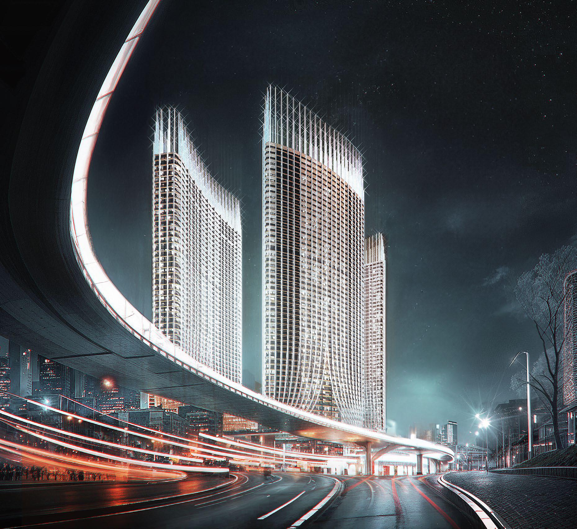 Binghatti Skyrise, image 7 of 19. Render supplied by developer.