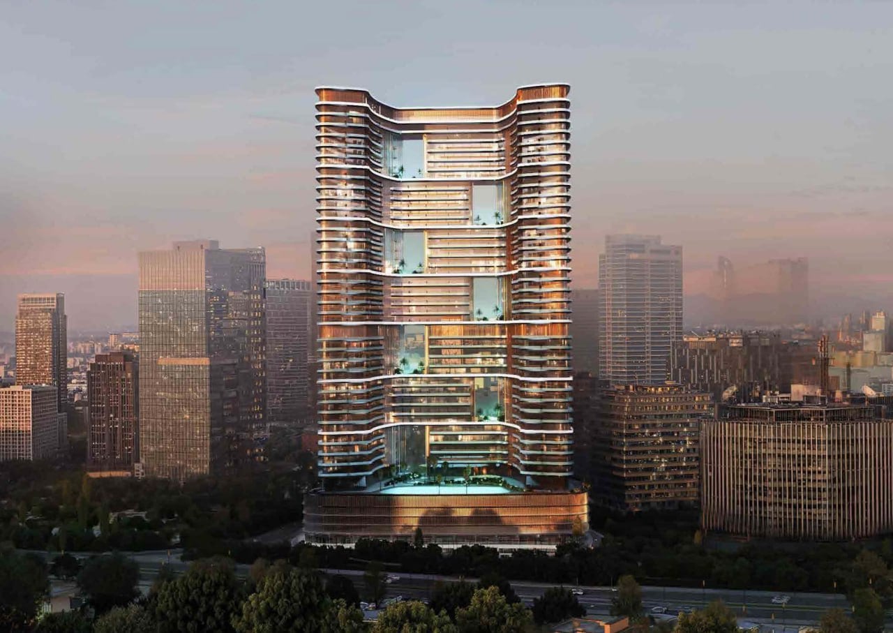 Binghatti Hillviews by Binghatti, image 2 of 8. Render supplied by developer.