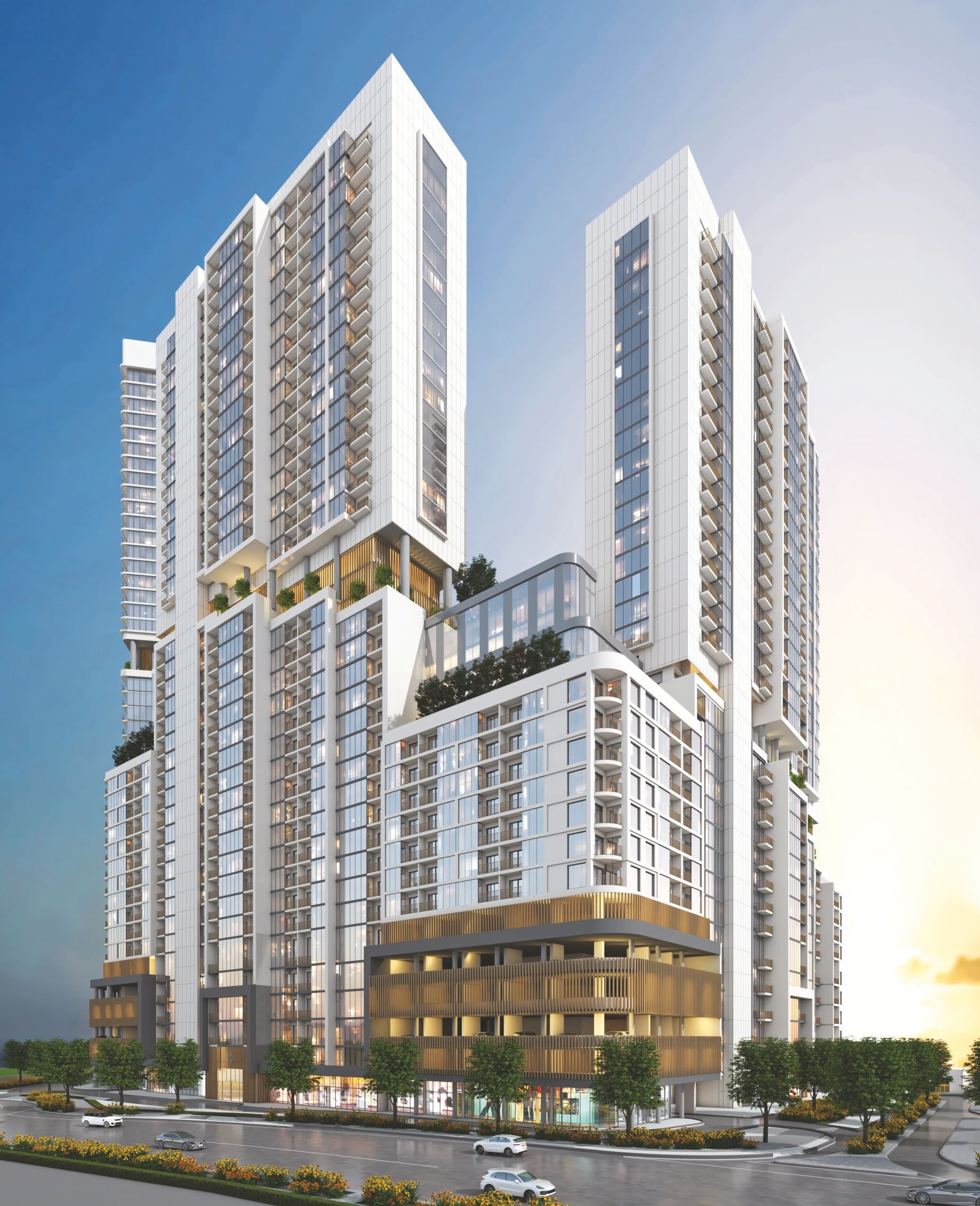 The Crest by Sobha, Sobha Hartland. Render supplied by developer.
