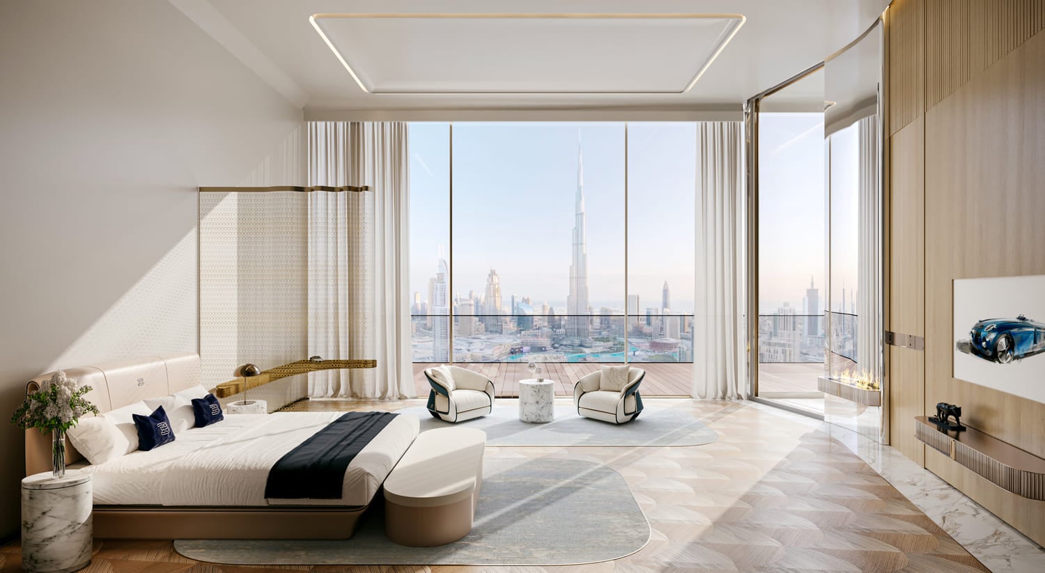 Bugatti Residences by Binghatti, image 10 of 17. Render supplied by developer.