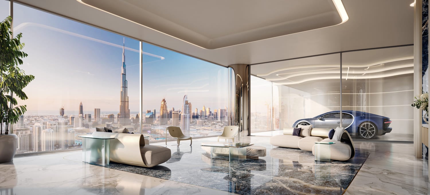 Bugatti Residences by Binghatti, image 11 of 17. Render supplied by developer.