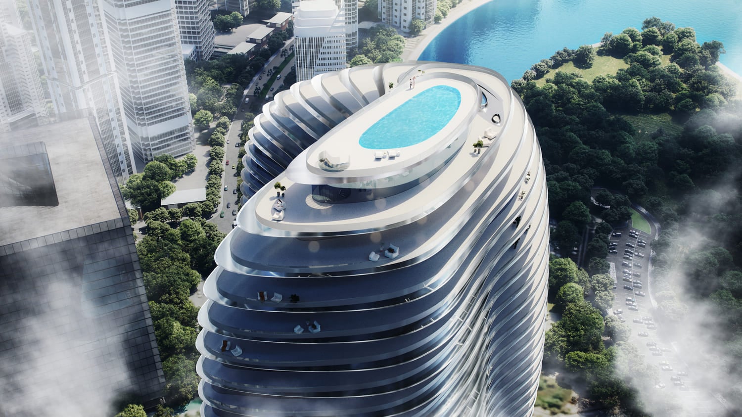 Bugatti Residences by Binghatti, image 3 of 17. Render supplied by developer.