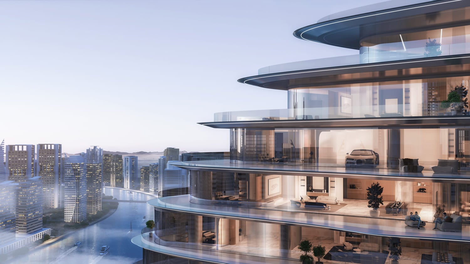 Bugatti Residences by Binghatti, image 4 of 17. Render supplied by developer.