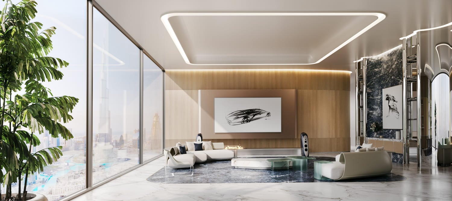 Bugatti Residences by Binghatti, image 16 of 17. Render supplied by developer.